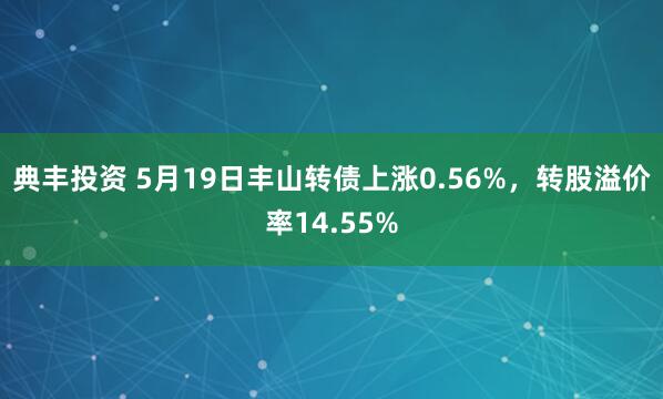 典丰投资 5月19日丰山转债上涨0.56%，转股溢价率14.55%